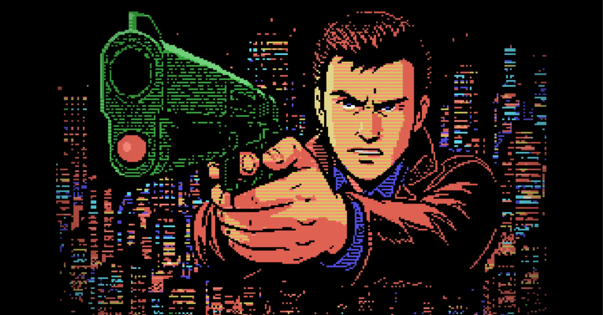 スナッチャーMSX1妄想版エンディング ドット絵｜Harayoki
