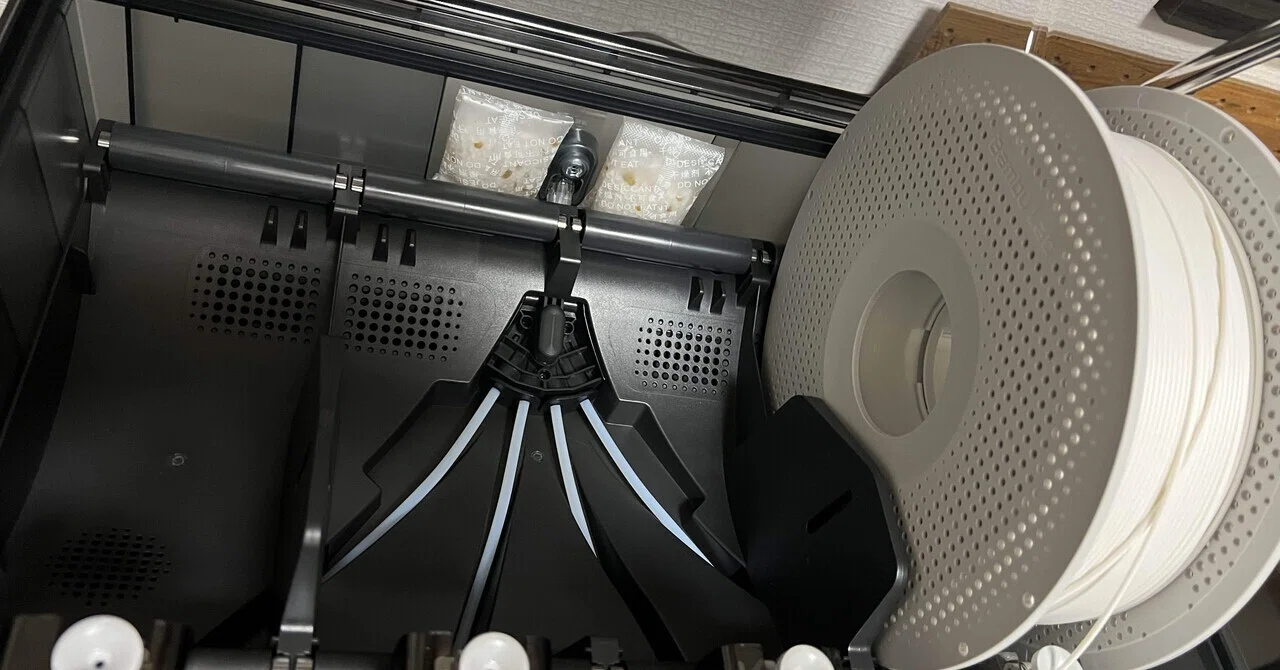 Bambu Lab P2S Comboセットアップ後のフィラメント取り付けまで｜kazy
