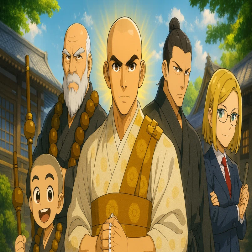 煩悩バスター僧侶FPとやまっちょ』のキャラ紹介｜僧侶FPとやまっちょ