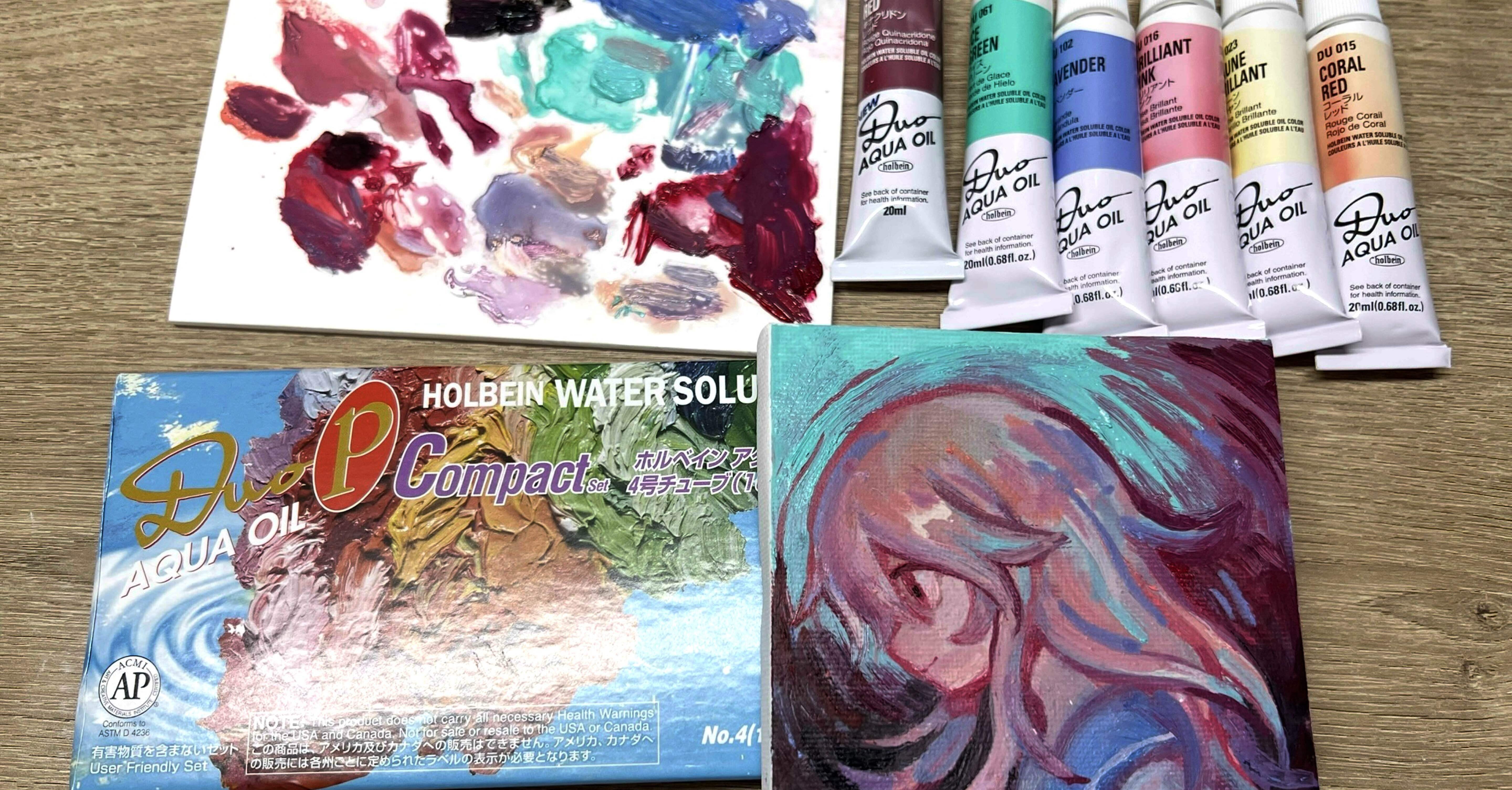 油絵(自作)　幻想的な、世界で１枚しかない油絵です。粗い筆遣いで描いてみました。 水溶性の油彩でかく｜砂上電力⚡️