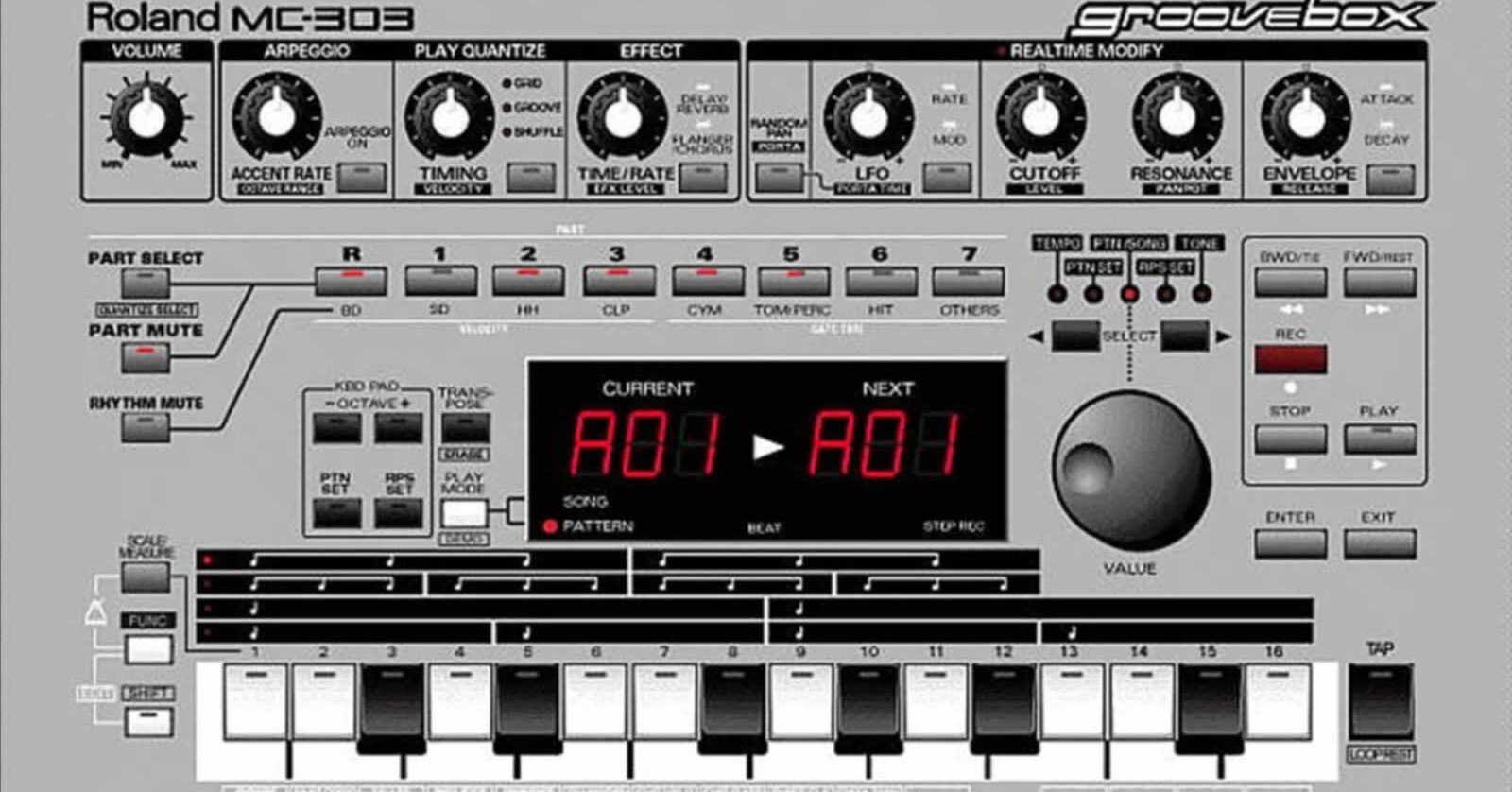 【Roland】MC-303 Groovebox ジャンク ジャンク品】 Roland ローランド MC-303 groovebox | Roland MC-303