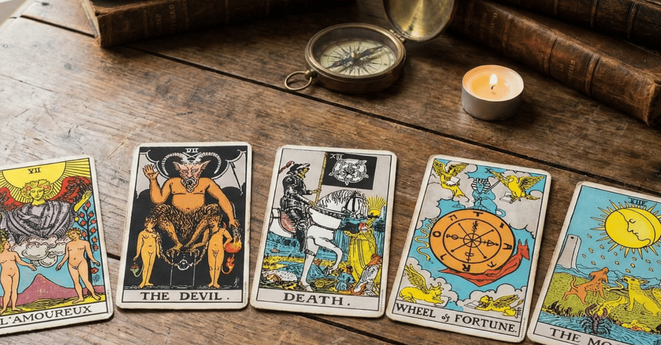 WIXOSS タロット　まとめ タロット500年史】ヴィスコンティ、007、木星王：私の本棚から紐解く50