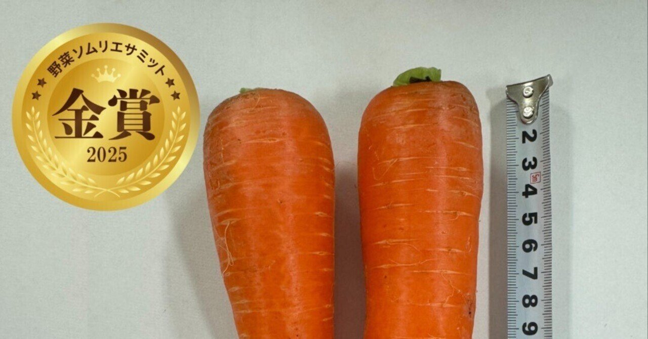 海老名産「アロマレッド人参」金賞 野菜ソムリエサミット12月度｜相模