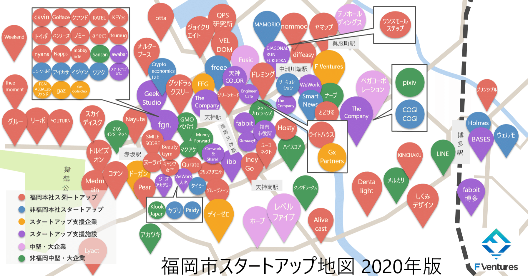 福岡市スタートアップ地図2020公開〜行政のスマートシティ戦略が進み