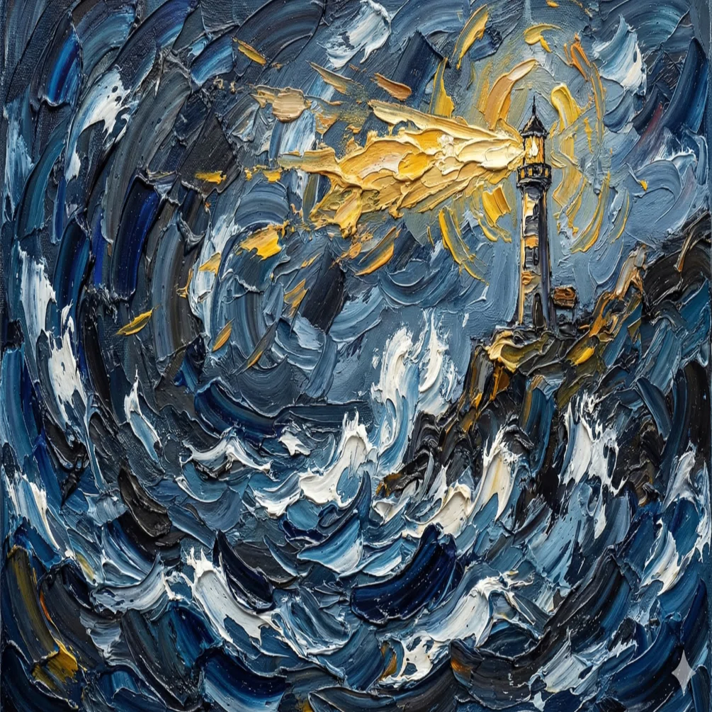 プロンプト配布】AIで描く「油絵・厚塗り（Impasto）」。人生論・哲学
