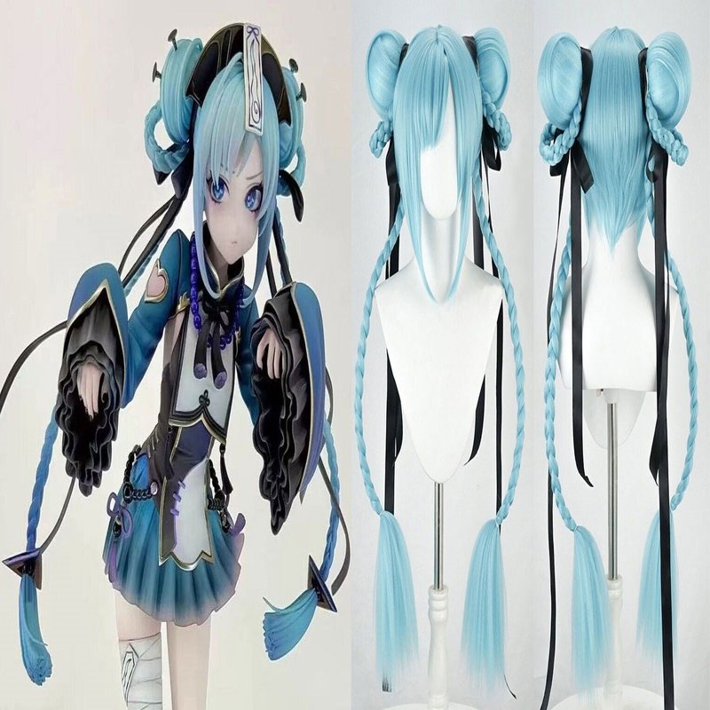 ゾンビMIKU 初音ミク バニーガール キョンシー コスプレかつら