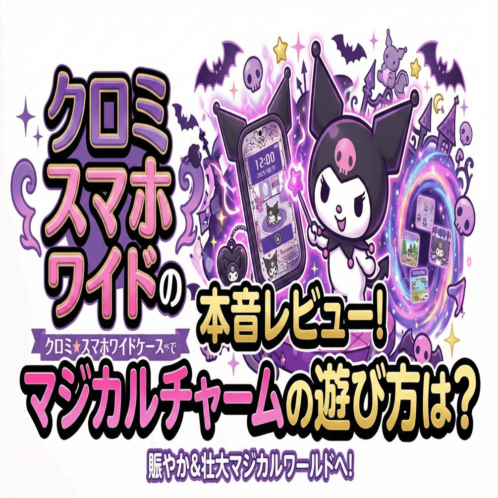 クロミ スマホ ワイドの本音レビュー！マジカルチャームの遊び方は
