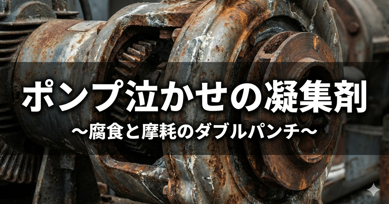 ポンプ泣かせの凝集剤