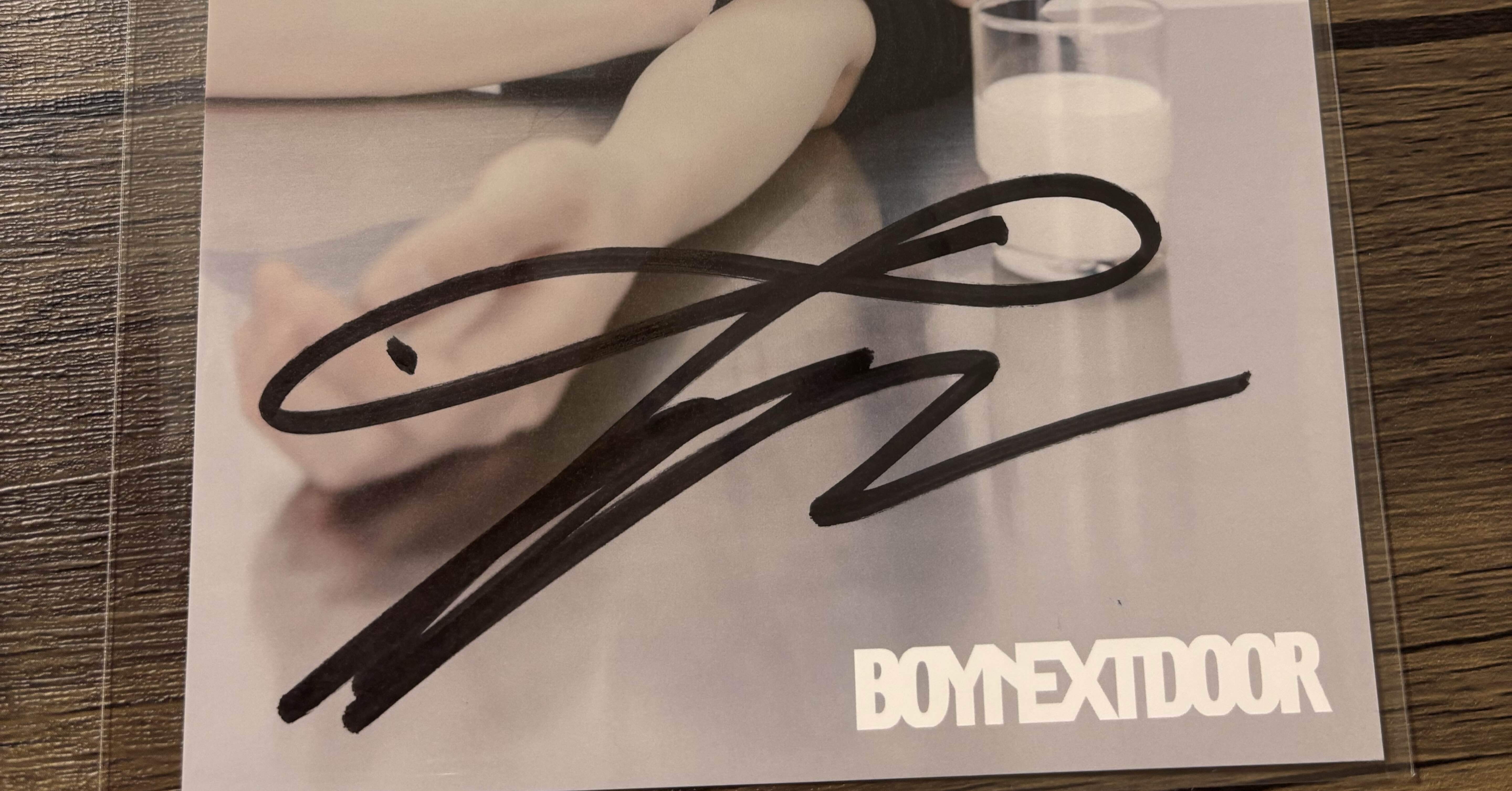 BOYNEXTDOOR インスタントフォト イハン サイン入り BOYNEXTDOOR ボイネク インスタントフォト チェキ イハン 直筆サイン