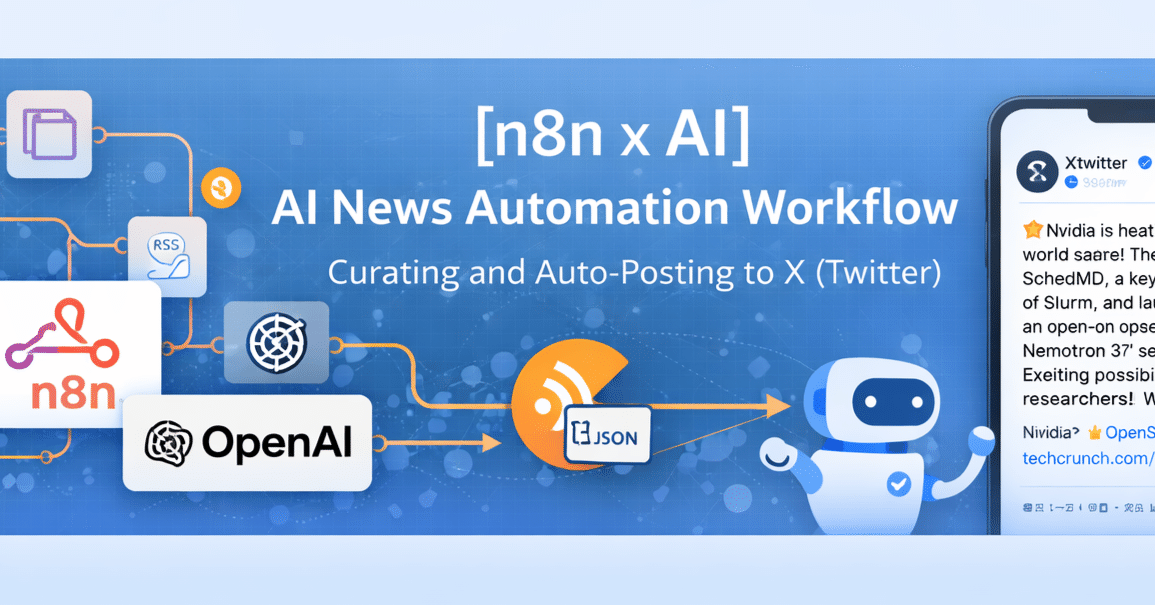 AI出品 n8n×AI】最新AIニュースを