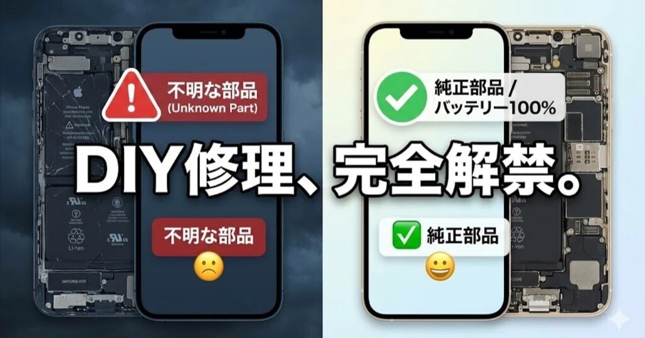 iPhone パーツ使用目的　ジャンク品 朗報】iPhoneの「不明な部品」警告、ついに消滅へ。EUがAppleに