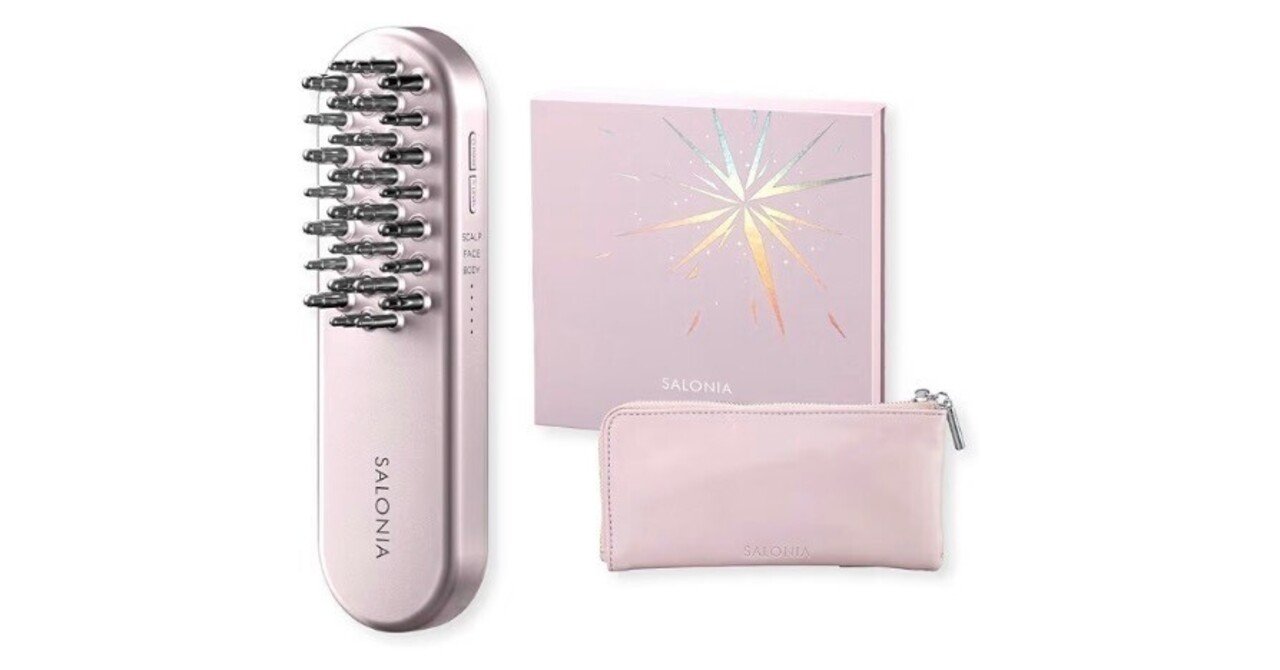 【Christmas　Sale！】SALONIA　EMSリフトブラシ Amazonクリスマスタイムセール】SALONIA EMSリフトブラシ（ピンク