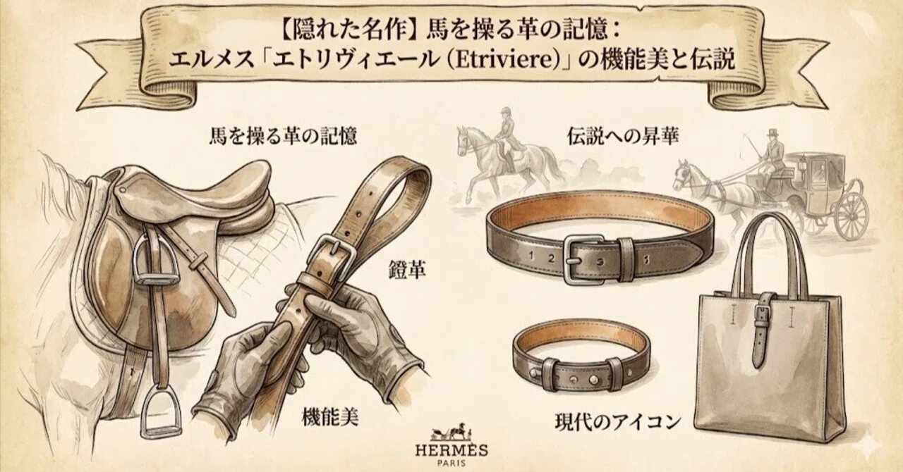 隠れた名作】馬を操る革の記憶：エルメス「エトリヴィエール
