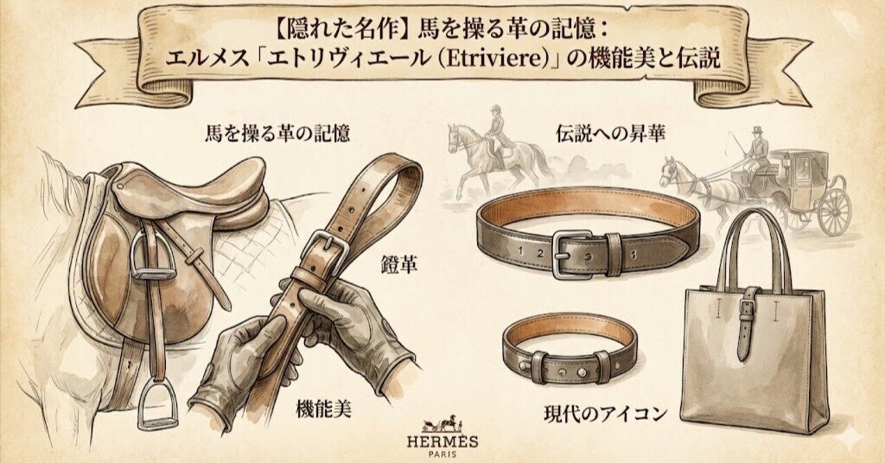 隠れた名作】馬を操る革の記憶：エルメス「エトリヴィエール