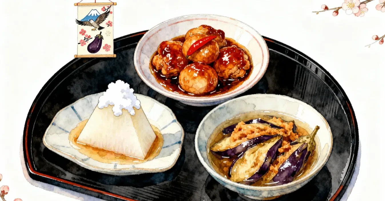 初夢を、食卓に。縁起物「一富士二鷹三茄子」でつむぐ、福を招くおうち