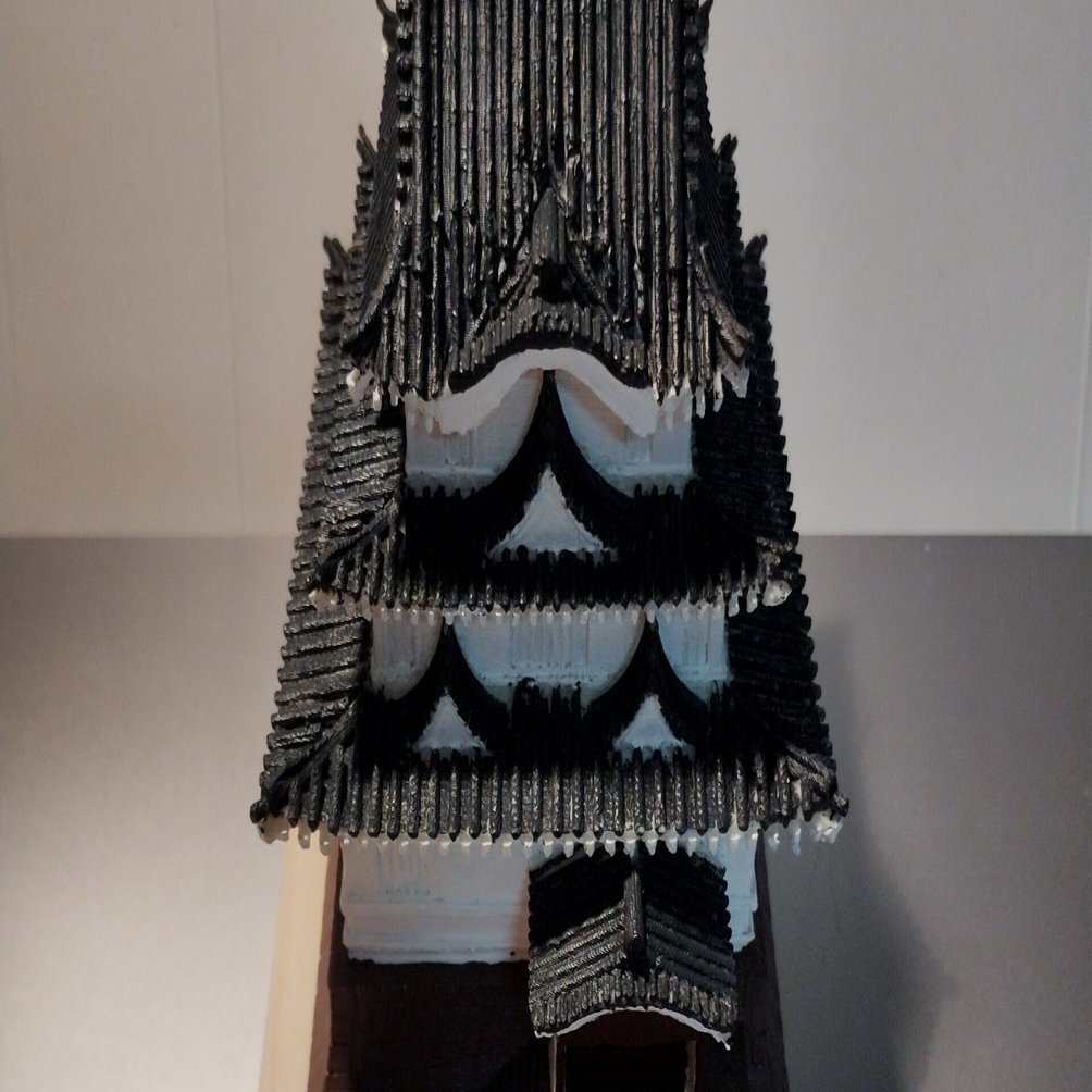 日本の城 天守閣 ハンドメイド 完成｜td