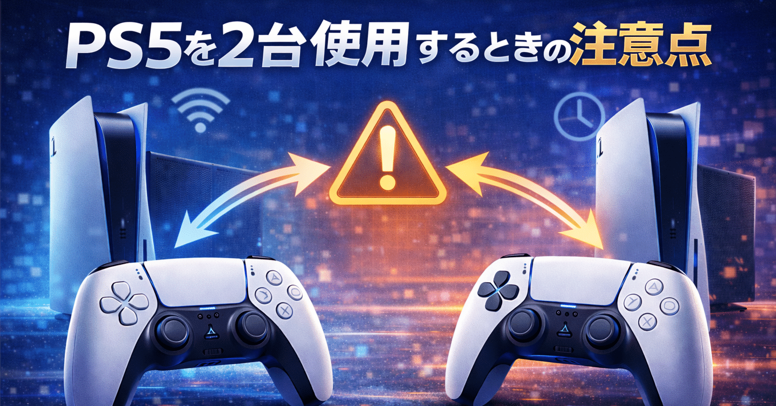 PS5を2台使用するときの注意点｜Doui Lab