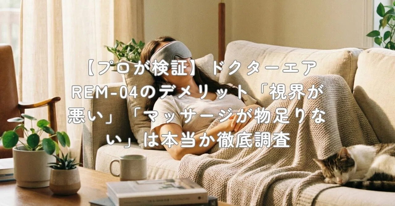 プロが検証】ドクターエアREM-04のデメリット「視界が悪い