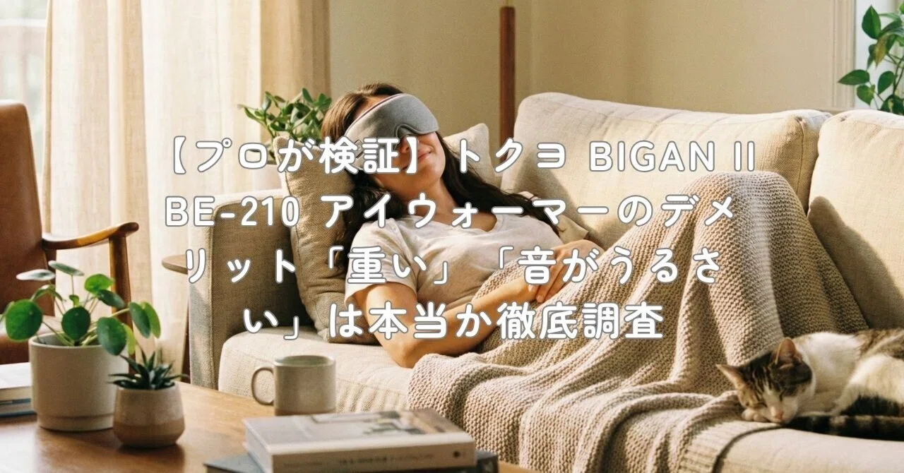 プロが検証】トクヨ BIGAN II BE-210 アイウォーマーのデメリット 