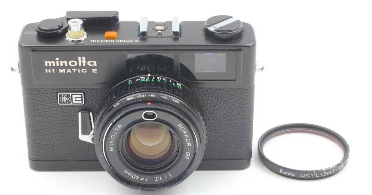 【実写確認済み】　ミノルタ　ハイマチックE minolta HI-MATIC E Minolta Hi-Matic Eの分解｜フィルムカメラ修理のアクアカメラ