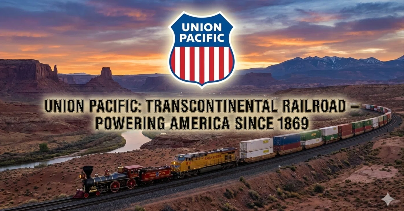 🇺🇸ユニオンパシフィックの大陸横断鉄道🚃】— 1869年開通の路線が今も