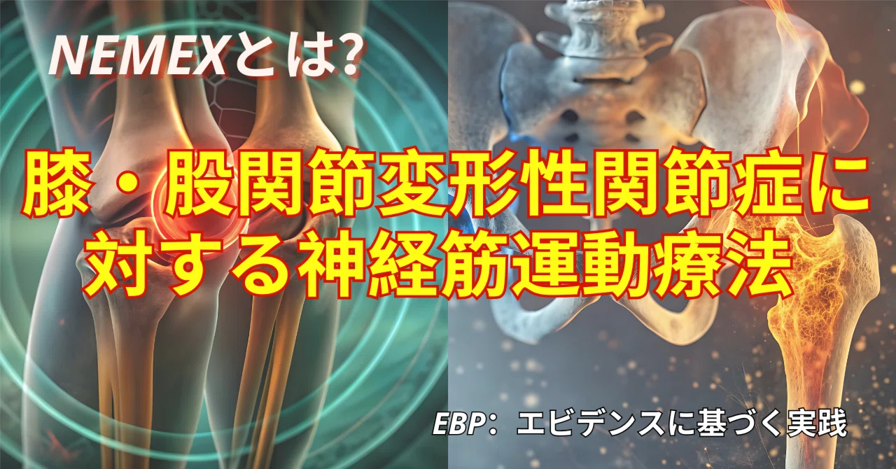 変形性関節症(OA)に対する神経筋運動療法 (NEMEX)｜Shun トレーナー in