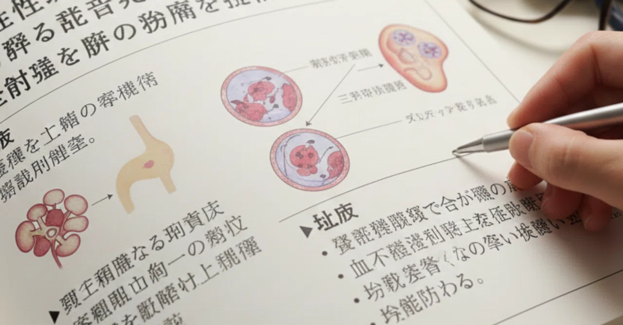 【医療従事者向け】溶血性尿毒症症候群(HUS)完全ガイド|腎不全を引き起こす血栓症の病態・診断・治療を徹底解説|Dr P
