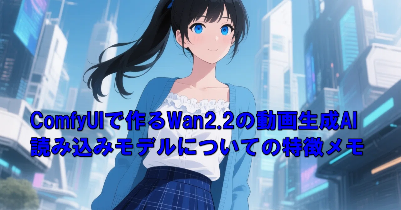 Notes on the Features of Wan2.2 Video Generation AI Loading Models ...