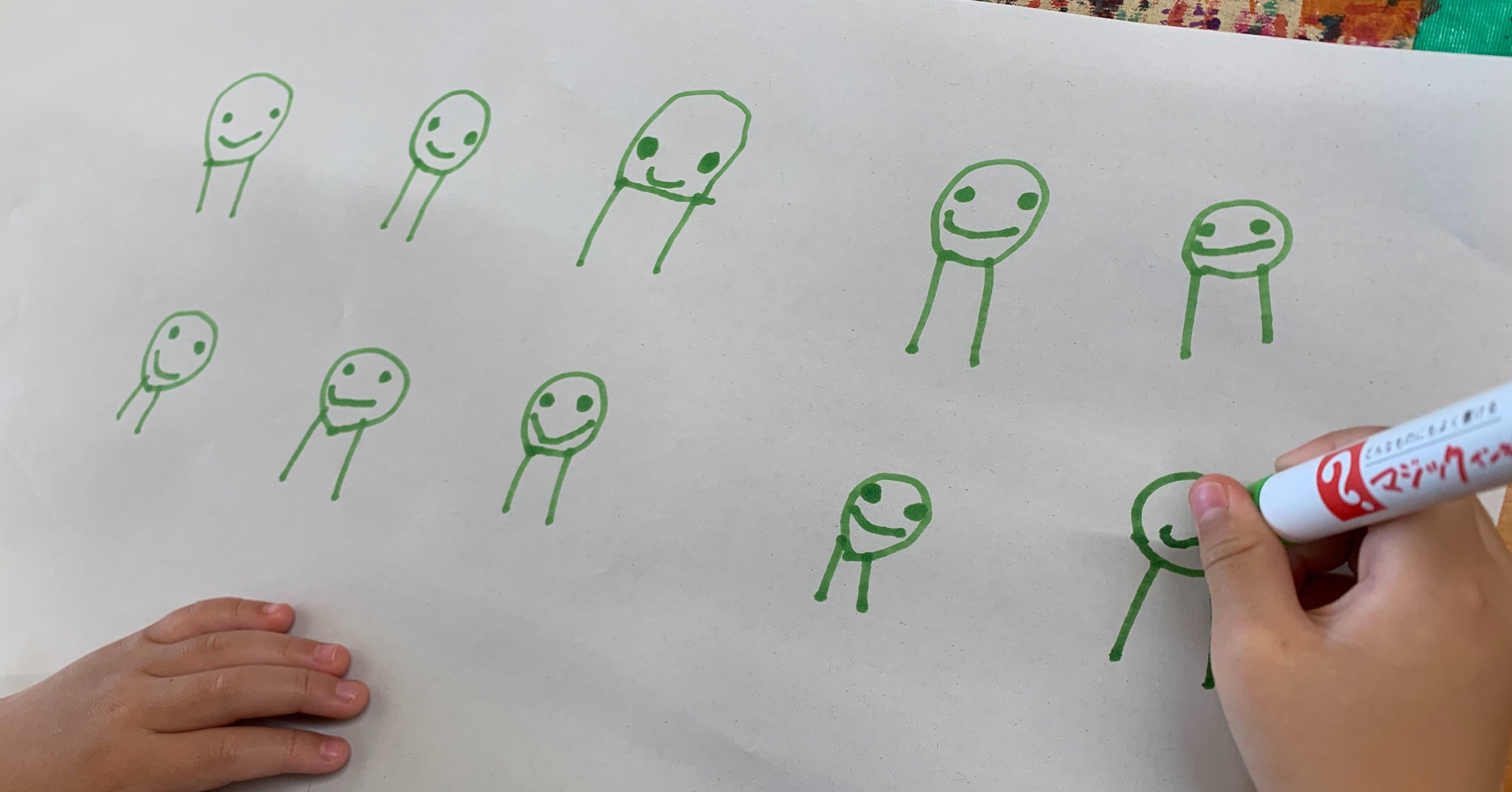 奥が深い子どもの絵 ごはんを食べるように絵を描く Hachi ママにやさしい暮らし Note