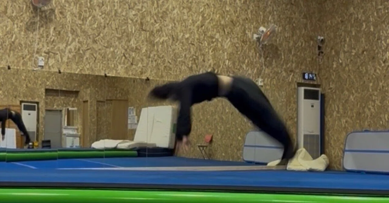 Are you doing a round-off that crawls on the floor? 