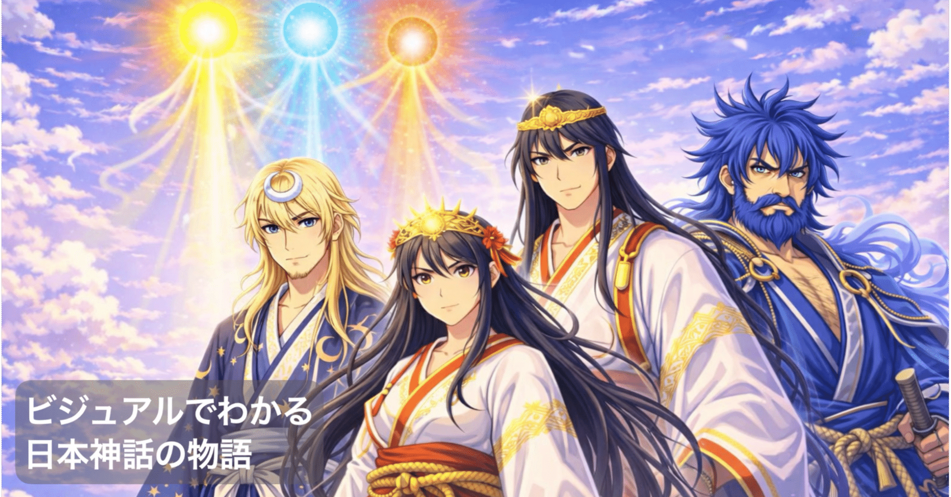 ビジュアルでわかる日本神話の物語｜1．天地創造と神々の出現｜ほぼ63