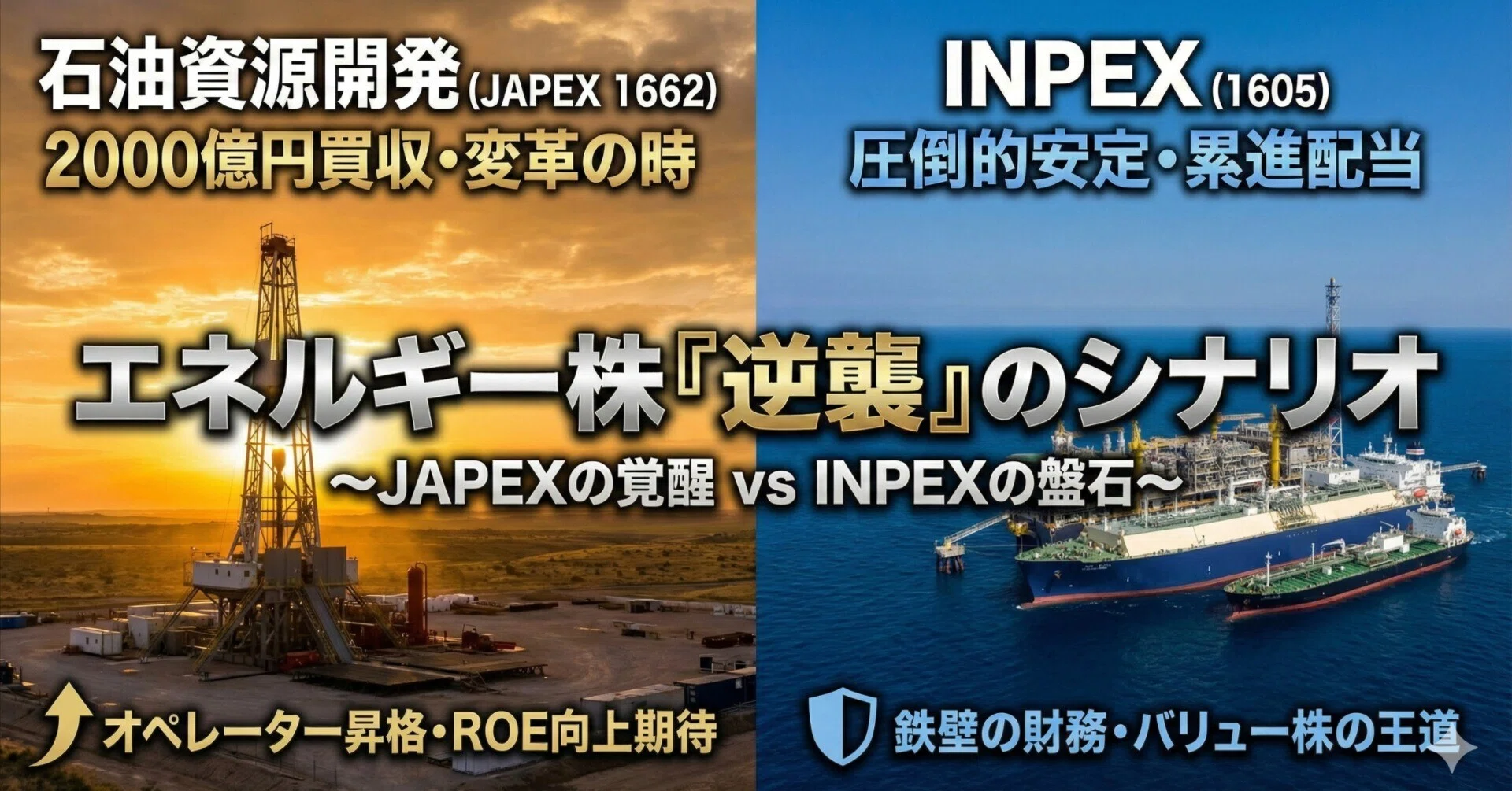 眠れる現金王」の覚醒。石油資源開発（JAPEX / 1662）の2,000億円投資