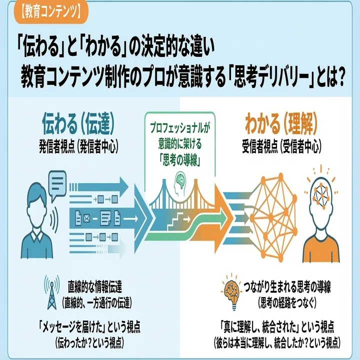 伝わる」と「わかる」の決定的な違い｜教育コンテンツ制作のプロが意識