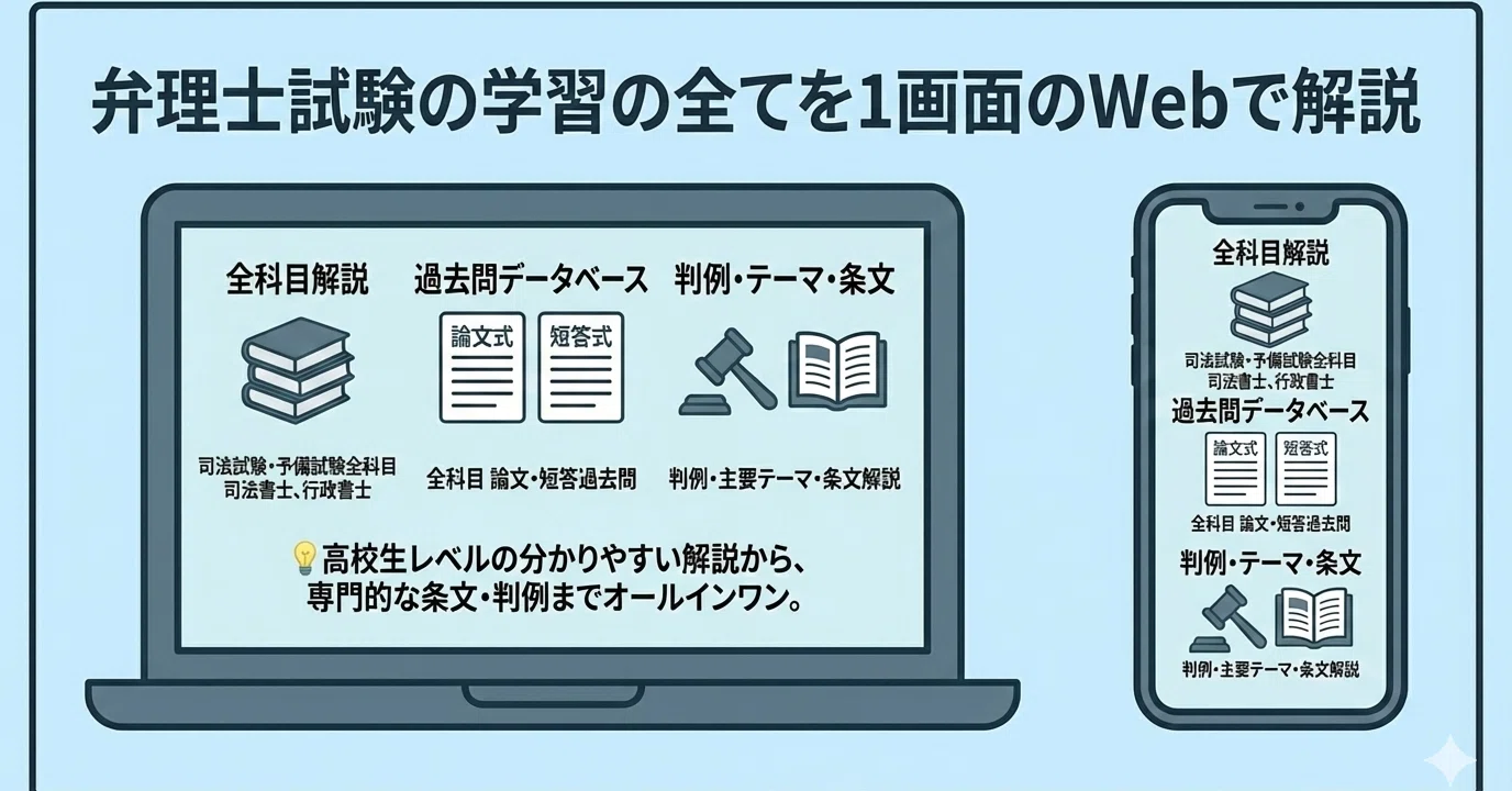 弁理士試験の学習データを1画面のWeb（PC／スマフォ）で。｜粉糠山すその