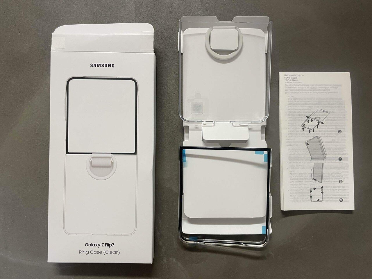 【ディギ】Galaxy Z Flip7 Olympic 純正ケース Galaxy Z Flip7 ケース 純正 クリアケース リング付 EF-QF766 海外純正
