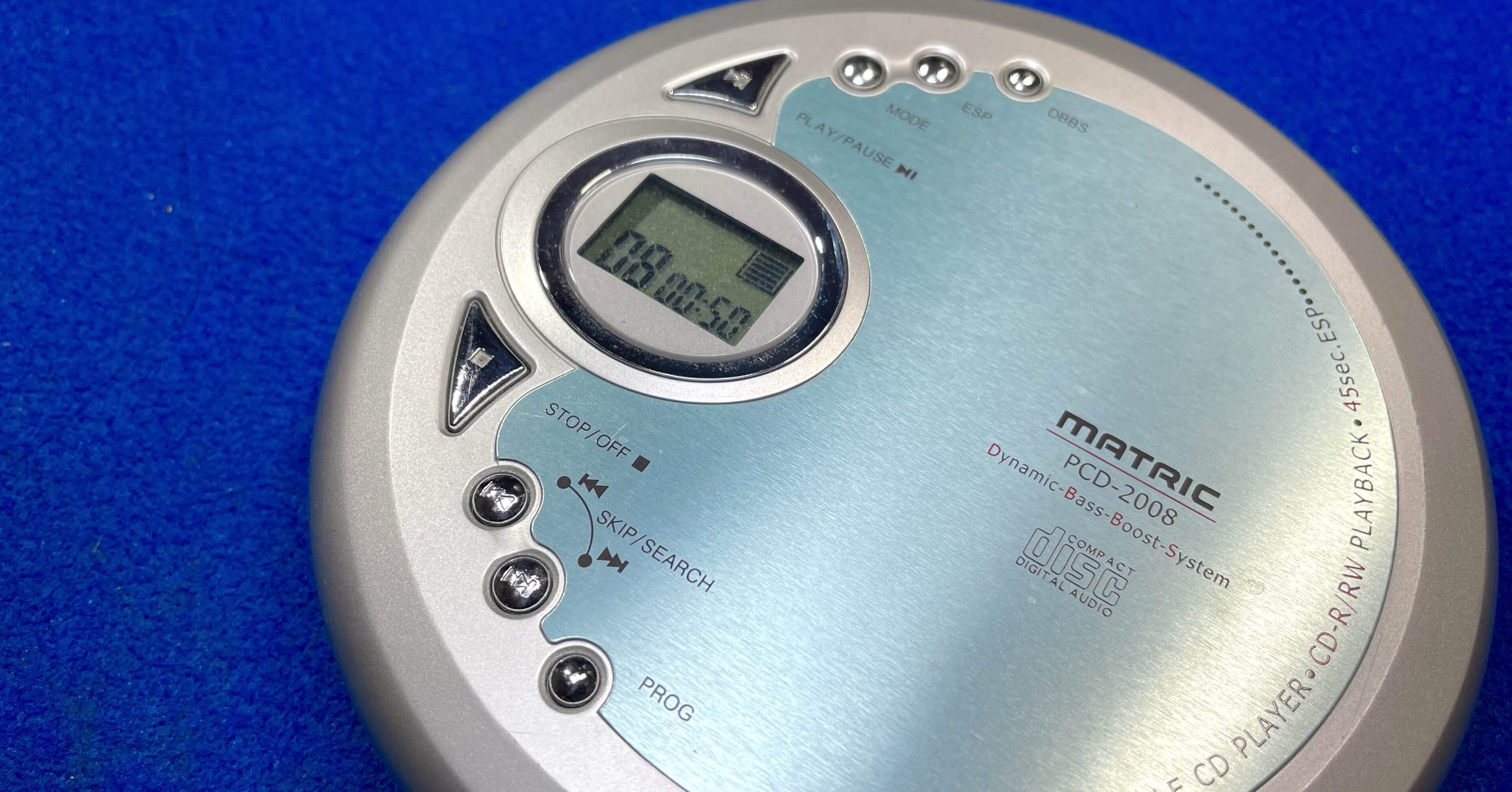 Mitsoura - CD (2008年リリース) 美しい水色×シルバーが映えるポータブルCDプレーヤー「MATRIC PCD-2008