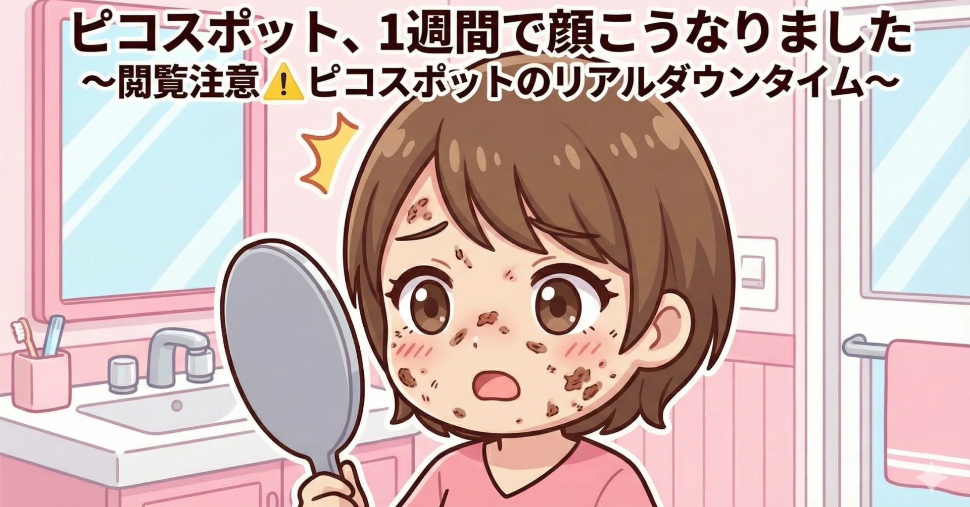 ピコスポットから1週間。シミがポロポロ取れるまでのリアルな経過を全