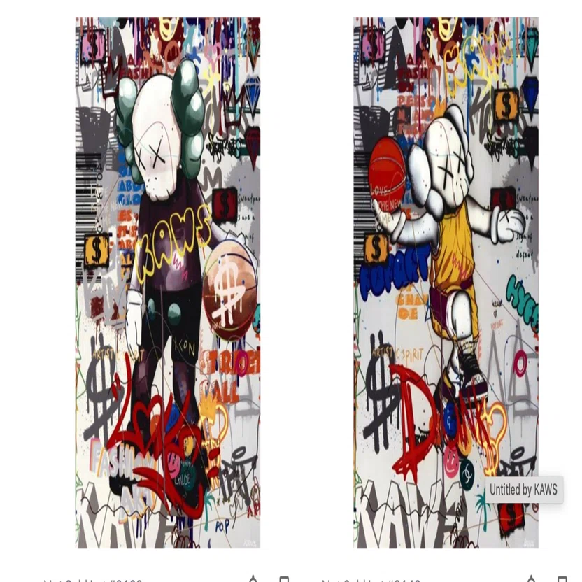 kaws 絵画 カウズ 作品販売 絵画販売 - 東京・銀座の