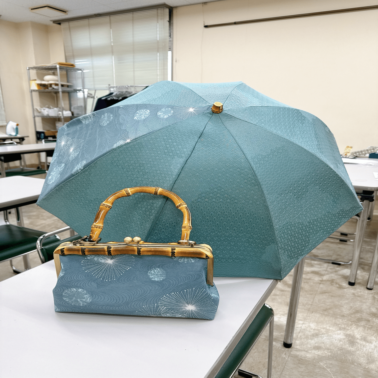 講座開催記録】着物リメイク日傘/がま口バッグ講座@ヴォーグ学園名古屋