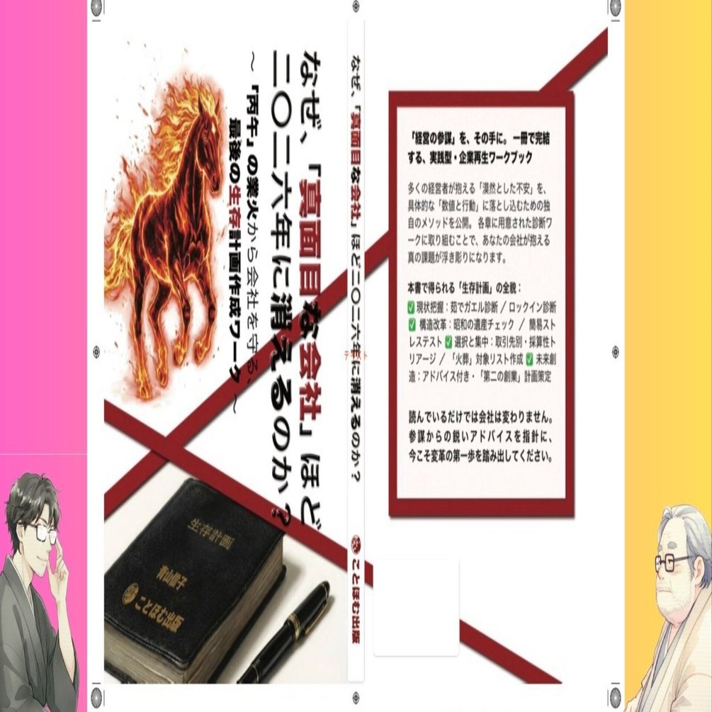 DX以前に死ぬ会社の特徴とは？ ―『なぜ、真面目な会社ほど2026年に