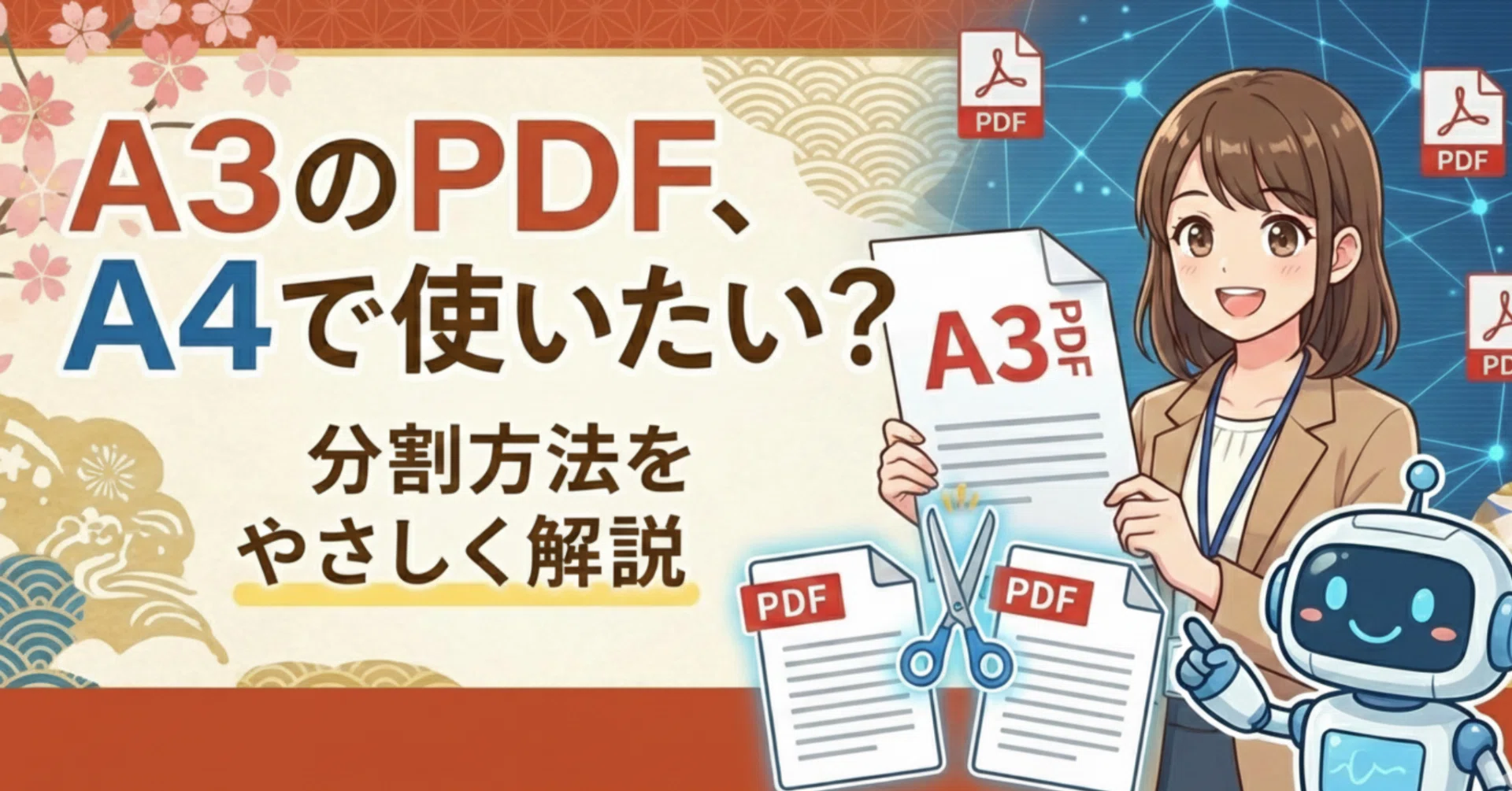 pdf a3 を a4 に 分割