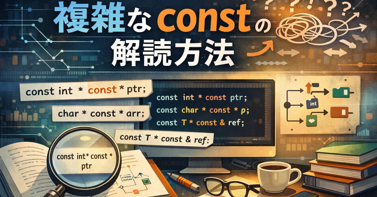 Consth 複雑な const の解読方法|シグチャ