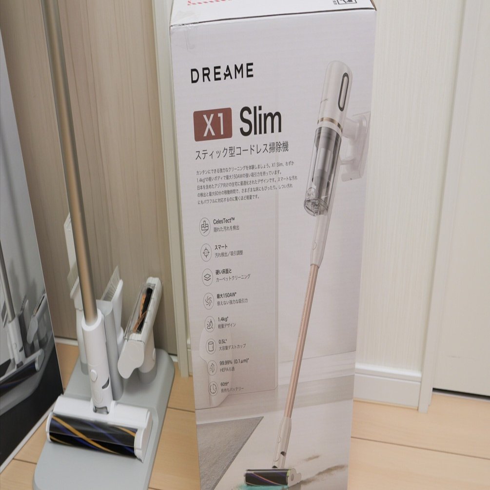 【DREAME】コードレス掃除機本体 X1 Slim⭐︎新品 X1 Slim コードレス掃除機｜CelesTectライトで16倍可視化・センサー