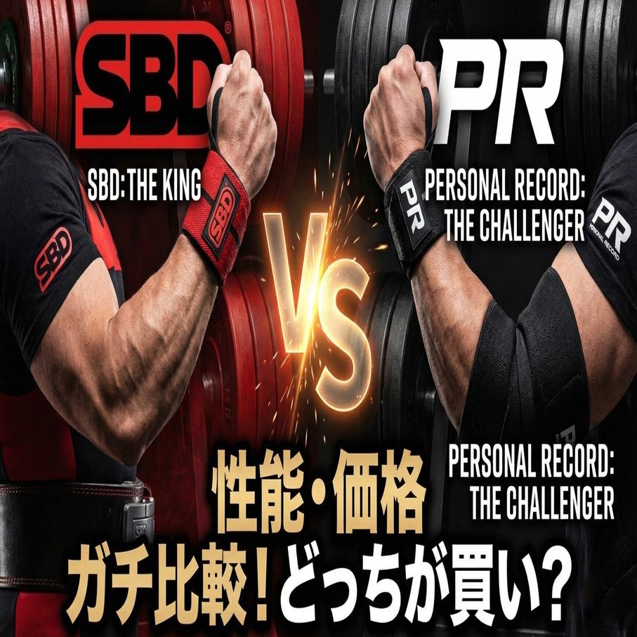 頂上決戦】SBD vs Personal Record。リストラップ＆エルボースリーブ