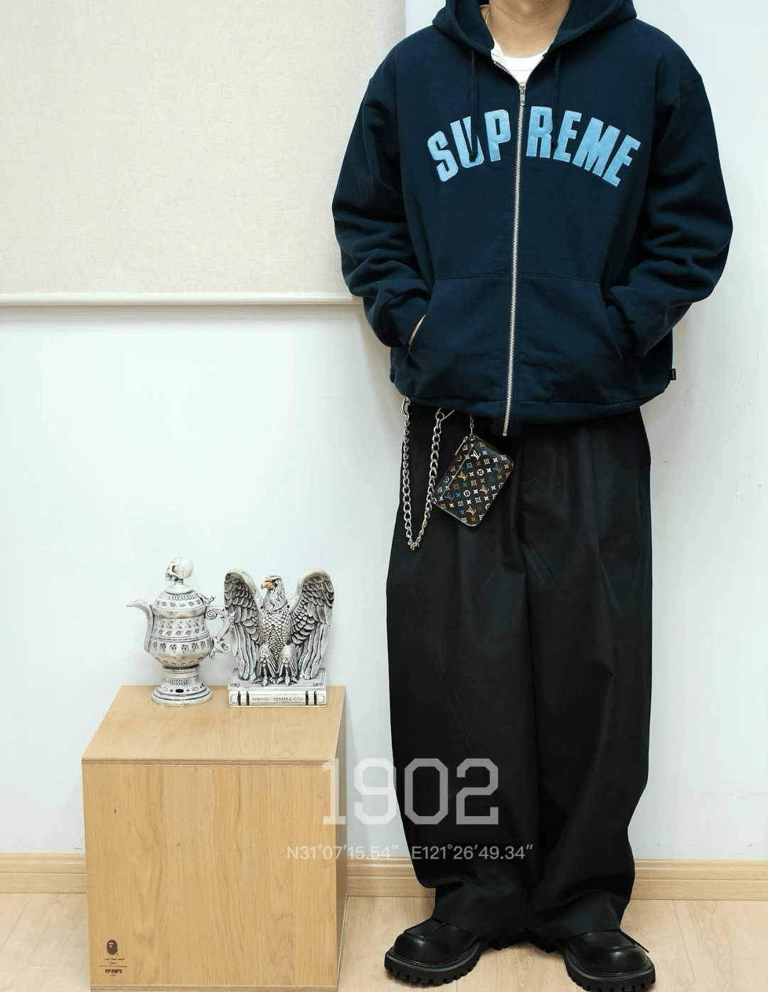 Supreme（シュプリーム）アイシーアークフード付スウェットシャツ 中古・古着通販】SUPREME (シュプリーム) Icy Arc Hooded Sweatshirt