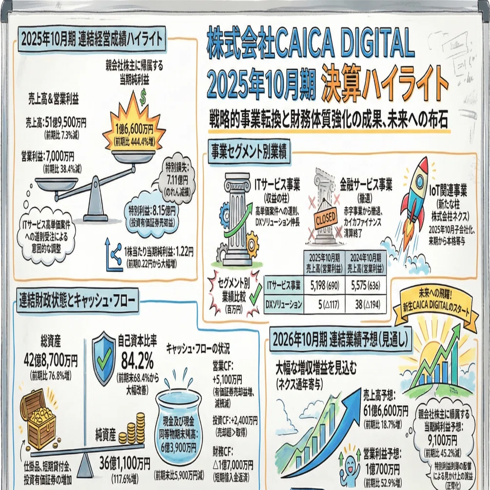20251219_カイカデジタル_売上減なのに純利益444%増！？決算から