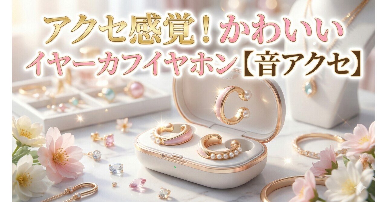 2025年12月】魔法の「かわいい」音アクセ！イヤーカフ型イヤホン徹底