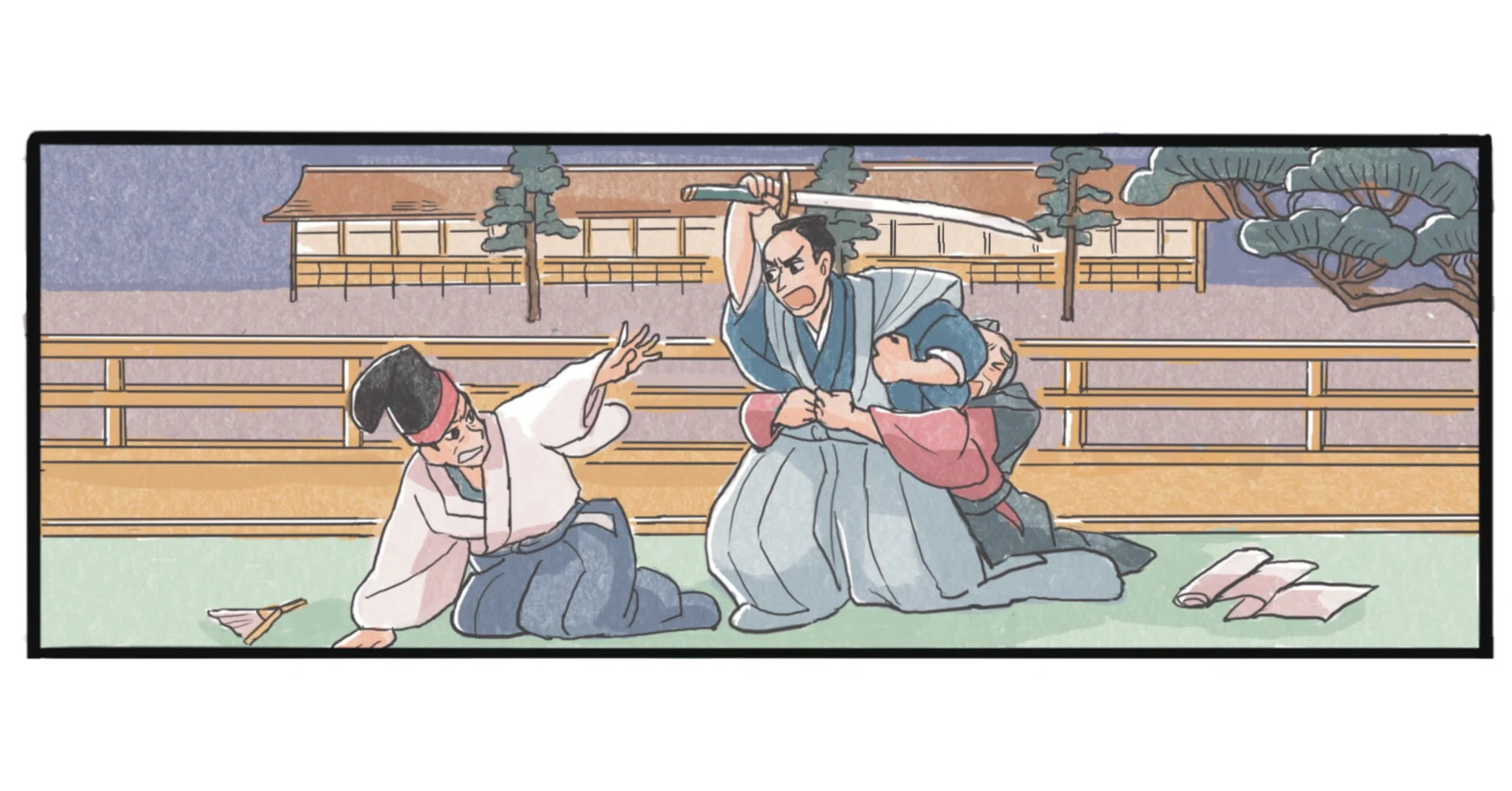 イラストでつかむ江戸の物語」第12回『仮名手本忠臣蔵』（イラスト・文
