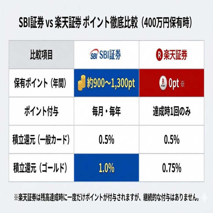 徹底比較】S&P500を400万円運用！SBI証券と楽天証券、ポイントが貯まるのはどっち？｜たなやん｜Vポイントびより【FP解説】