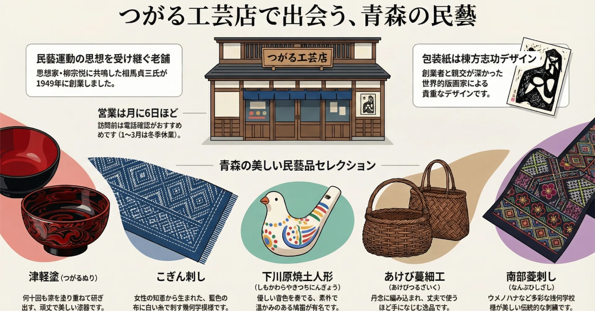 つがる工芸店」を訪ねて：ある旅人が出会った、青森の手仕事の物語